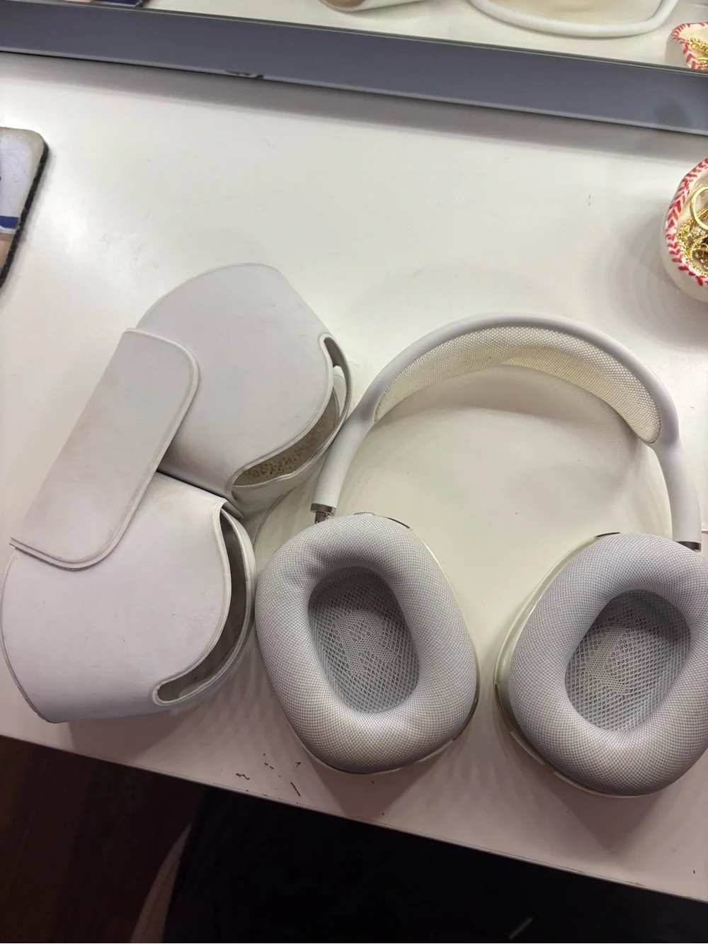 Apple Over-Ear Headphones — Silver and White